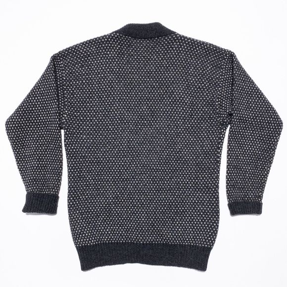 Vintage Eddie Bauer Shetland Wool Cardigan Sweater Men's Medium Birdseye 80s - Picture 3 of 7